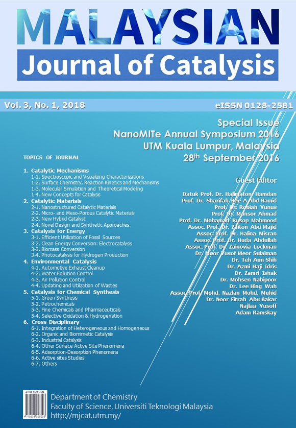 					View Vol. 3 No. 1 (2018): Special Issue for NanoMITe Annual Symposium 2016
				